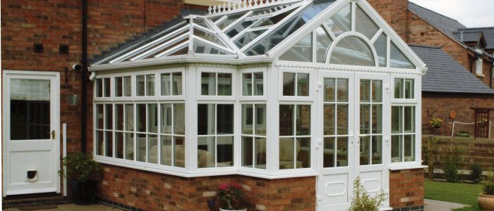 Global White conservatory 1 Combination roof external